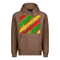 Chestnut African colors leopard Premium Hoodie - Zillion Design Studio