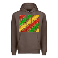 Coffee African colors leopard Premium Hoodie - Zillion Design Studio