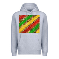 Heather Grey African colors leopard Premium Hoodie - Zillion Design Studio