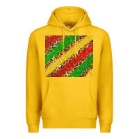 Lemon African colors leopard Premium Hoodie - Zillion Design Studio