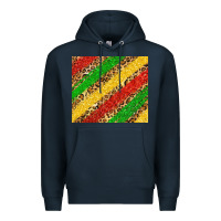 Navy African colors leopard Premium Hoodie - Zillion Design Studio