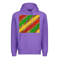 Purple African colors leopard Premium Hoodie - Zillion Design Studio