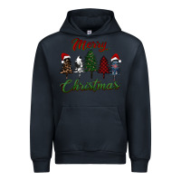 Navy merry christmas trees Urban Hoodie - RanaPortraitStore