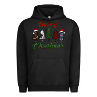 Pigment Black merry christmas trees Urban Hoodie - RanaPortraitStore