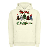 Pigment Pistachio merry christmas trees Urban Hoodie - RanaPortraitStore