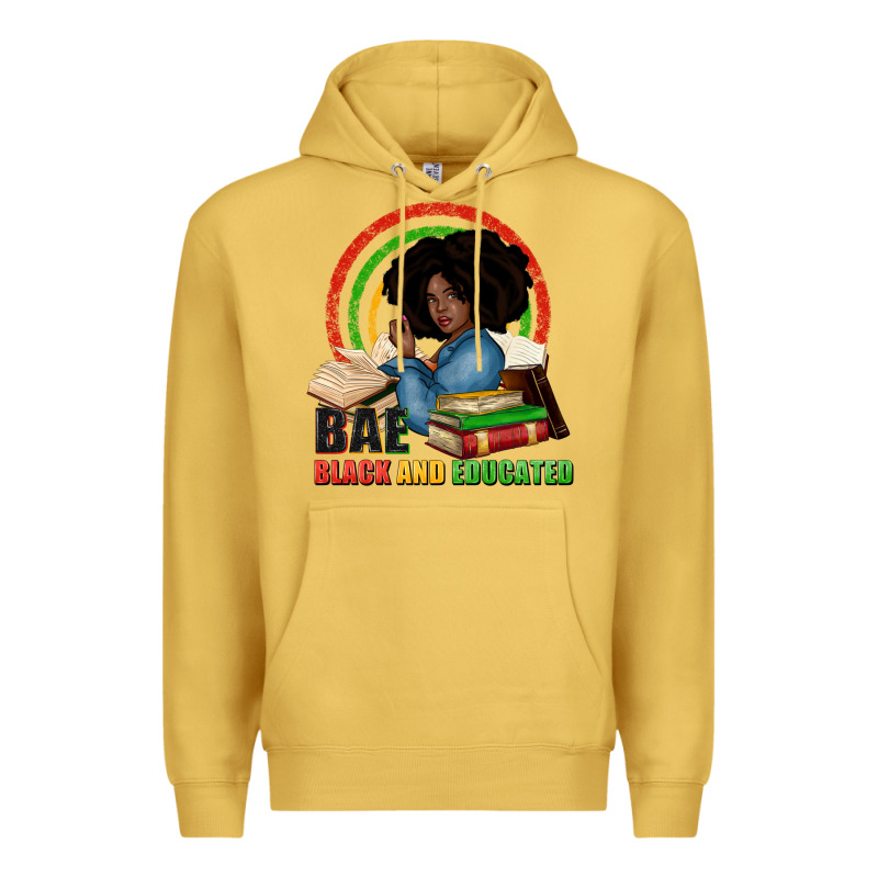Bae Black And Educated Premium Hoodie by Zillion Design Studio | Teevron