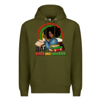 Army Green Bae black and educated Premium Hoodie - Zillion Design Studio