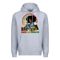 Heather Grey Bae black and educated Premium Hoodie - Zillion Design Studio