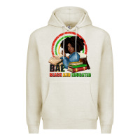 Oatmeal Heather Bae black and educated Premium Hoodie - Zillion Design Studio