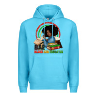 Ocean Blue Bae black and educated Premium Hoodie - Zillion Design Studio