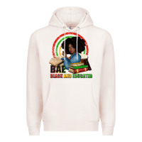 Pale Pink Bae black and educated Premium Hoodie - Zillion Design Studio
