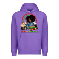 Purple Bae black and educated Premium Hoodie - Zillion Design Studio