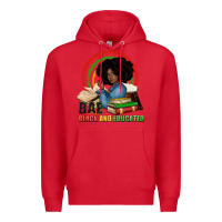 Red Bae black and educated Premium Hoodie - Zillion Design Studio