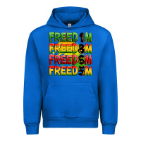 Cobalt Freedom 1865 Urban Hoodie - Zillion Design Studio