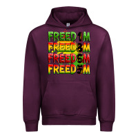 Mauve Wine Freedom 1865 Urban Hoodie - Zillion Design Studio