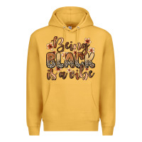 Mustard Being black is a vibe Premium Hoodie - Zillion Design Studio