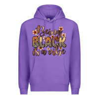 Purple Being black is a vibe Premium Hoodie - Zillion Design Studio