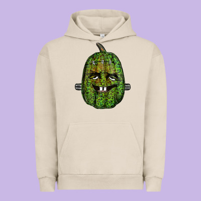 Leopard Pumpkin Frankestein Urban Hoodie Designed By Ranaportraitstore