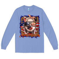 Colony Blue amerıcan pig Long Sleeve Tee - BarkalooDesign
