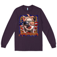 Plum amerıcan pig Long Sleeve Tee - BarkalooDesign