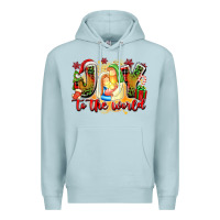 Blue Mist joy to the world Premium Hoodie - texasbilliewilder