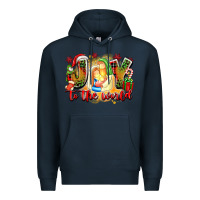 Navy joy to the world Premium Hoodie - texasbilliewilder