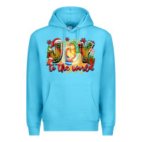 Ocean Blue joy to the world Premium Hoodie - texasbilliewilder