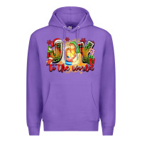 Purple joy to the world Premium Hoodie - texasbilliewilder