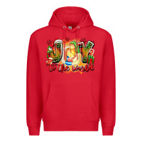 Red joy to the world Premium Hoodie - texasbilliewilder