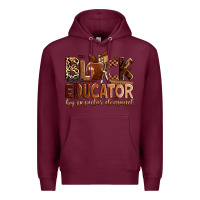 Burgundy Black educator by popular demand Premium Hoodie - Zillion Design Studio