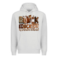 Dove Grey Black educator by popular demand Premium Hoodie - Zillion Design Studio