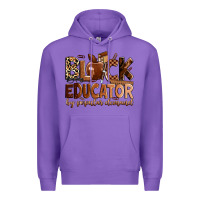 Purple Black educator by popular demand Premium Hoodie - Zillion Design Studio