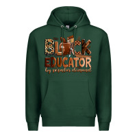 Sports Green Black educator by popular demand Premium Hoodie - Zillion Design Studio