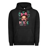 Pigment Black afro messy bun nurse life Urban Hoodie - texasbilliewilder
