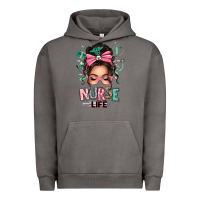 Pigment Tornado afro messy bun nurse life Urban Hoodie - texasbilliewilder