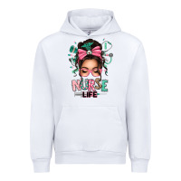 Afro Messy Bun Nurse Life Urban Hoodie | Teevron
