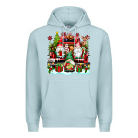 Blue Mist christmas gnome truck Premium Hoodie - texasbilliewilder
