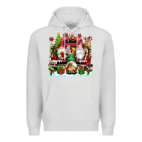 Dove Grey christmas gnome truck Premium Hoodie - texasbilliewilder