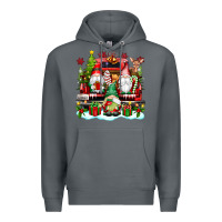 Rock christmas gnome truck Premium Hoodie - texasbilliewilder
