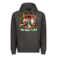 Smoke christmas gnome truck Premium Hoodie - texasbilliewilder