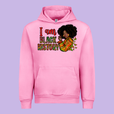 I Am Black History Urban Hoodie Designed By Zillion Design Studio