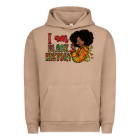 Pigment Burro I am black history Urban Hoodie - Zillion Design Studio