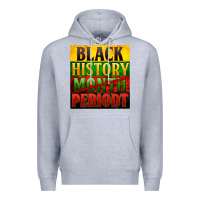 Heather Grey Black history month periodt Premium Hoodie - Zillion Design Studio