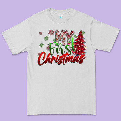 My First Christmas Premium Tee Designed By Sublimationcraftshop