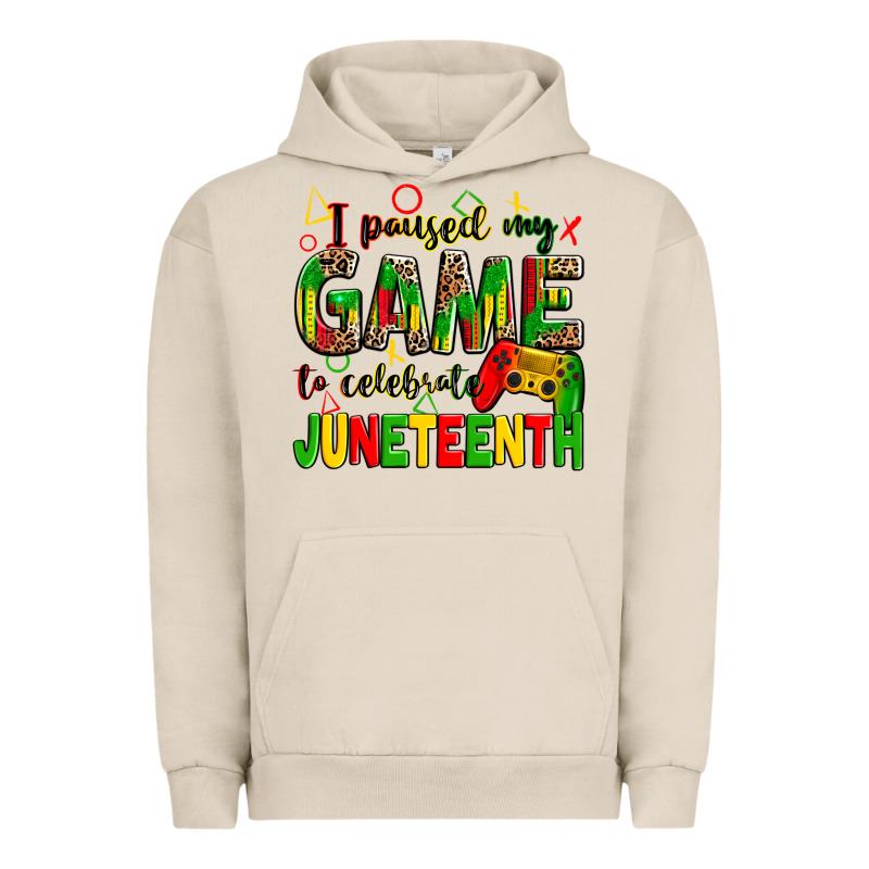I Paused My Game To Celebrate Juneteenth Urban Hoodie by Zillion Design Studio | Teevron
