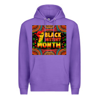 Purple Black History Month Premium Hoodie - Zillion Design Studio