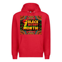 Red Black History Month Premium Hoodie - Zillion Design Studio