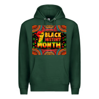 Sports Green Black History Month Premium Hoodie - Zillion Design Studio
