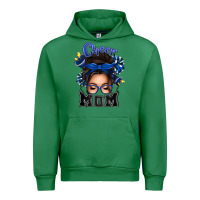 Emerald cheer mom messy bun Urban Hoodie - texasbilliewilder