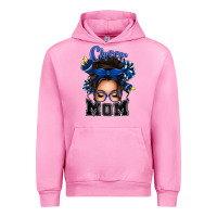 Fuchsia Pink cheer mom messy bun Urban Hoodie - texasbilliewilder